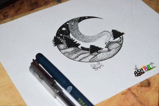 stippling-pen-work